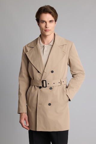 Defacto Slim Fit Astarlı Düğmeli Cepli Kemerli Mevsimlik Trençkot D5528ax26aubg716 Bej-bg716