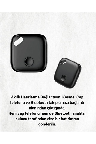 Bluetooth Destekli Akıllı Takip Cihazı Mobil Uygulama Kontrollü Kaybolan Eşyalar İçin Konum