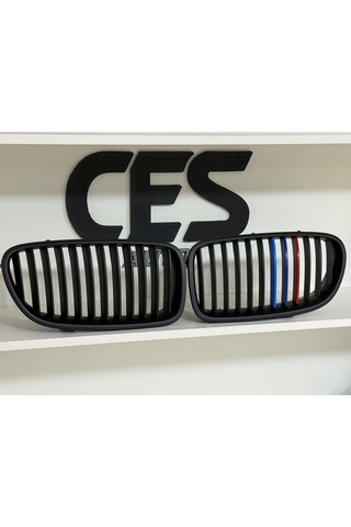 Bmw 5 Serisi F10 Uyumlu Mat Siyah M Renkli Panjur Seti Sıfır 1