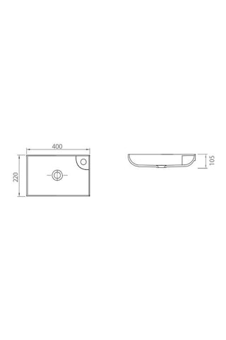 Lapino Ventidue Lavabo 40 CM