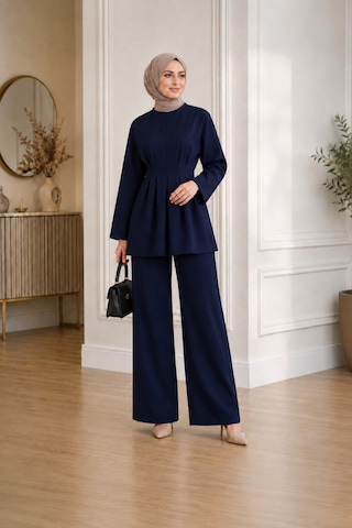 Unika Boutique Kadın Tesettür Takım Alt-üst İkili Takım Lacivert