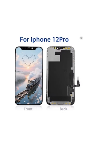 Apple iPhone Uyumlu 12 Pro A Kalite Ön Lcd Ekran Dokunmatik Sıvı Bandı Kırılmaz Tamir Seti Set