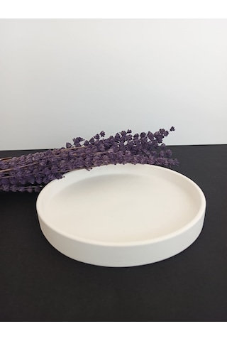 Dekoratif Yuvarlak Sunum Tabağı, El Yapımı, Ev Dekoru, Masa Dekoru