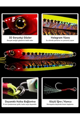 Jig, Zoka, Suni Yem, Uv Metal Jig, 80gr 11cm Jıgto Tide 80