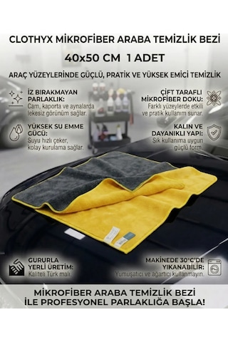 Mikrofiber Araba Temizlik Bezi 40 50 1 Adet