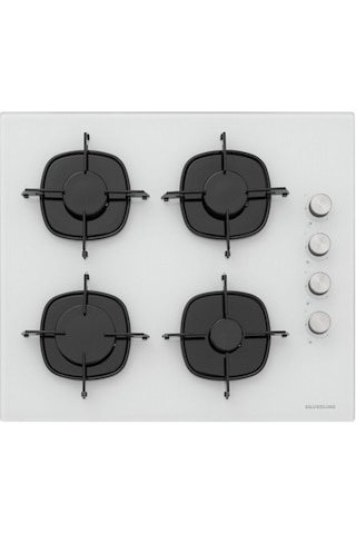 Silverline BO6502W02 - CS5335W01 - 3457 Soho 60 Beyaz Cam Ankastre Set