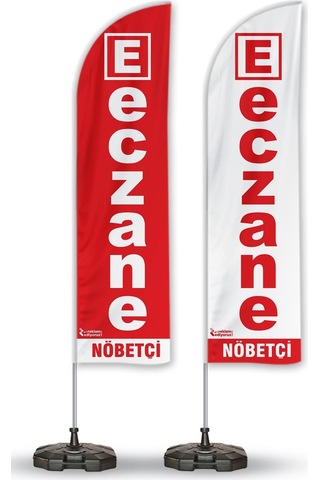 Nöbetçi Eczane Yelken Bayrak 2'li Paket V1
