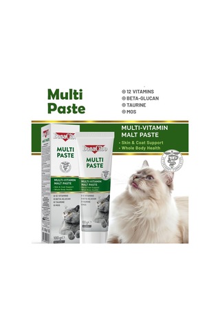 Bonacibo Multi Paste Yetişkin Kediler İçin Multivitamin Malt Macun Deri Ve Tüy Bakımı 100 Ml
