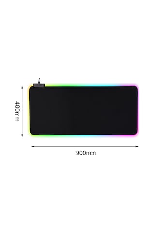 Ruicoo Rgb Aydınlatmalı Büyük Boy Oyun Mouse Pad - Usb Bağlantılı, 8 Işık Efekti, Kaymaz Taban