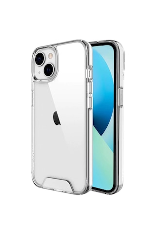 Apple Uyumlu iPhone 14 Plus Kılıf Space Seri Lux Silikon Şeffaf Kapak