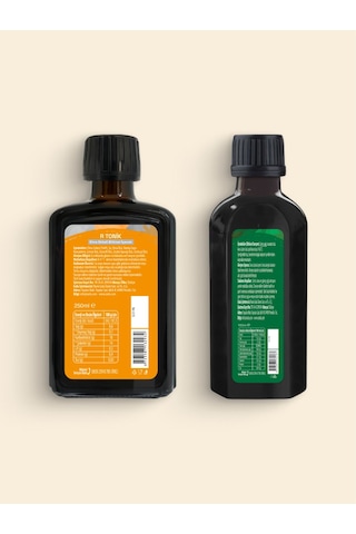 2'li Ürün - Ravla R Tonik Elma Sirkeli Bitkisel İçecek - 250ml / Ravla Spirulinalı Bitkisel Karışım - 100ml