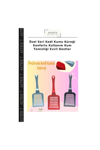 Özel Seri Kedi Kumu Küreği Konforlu Kullanım Kum Temizliği Evcil Dostlar