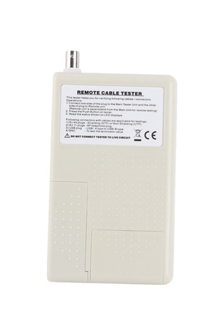 Lemestar Rj45/rj11/usb/bnc Kablolarını Test Eden Taşınabilir Ağ Kablosu Testeri - Utp/stp Lan İzleyici, Led Ve Sesli Bildirim Pil Dahil Değil