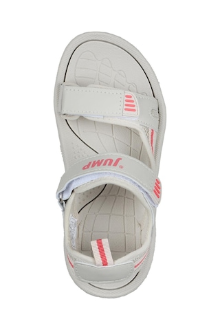 30068 Bej - Somon Pembe Kız Çocuk Cırtlı Günlük Sandalet 001