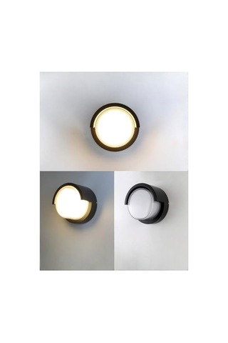 15w Modern Led Aplik, İç Ve Dış Mekan Kullanımı İçin 10 Parça Siyah