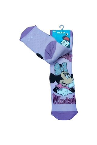 Mınnıe Mause Tabanı Kaydırmaz Kışlık Havlu Çocuk Çorap-çok Renkli Çok Renkli