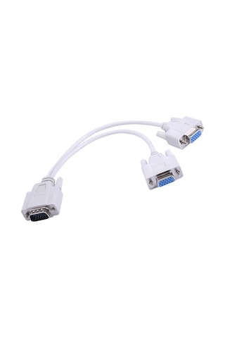 Vga Y Kablo Çoğaltıcı Ekran Çoklayıcı Splitter Hub Vga To 2 Vga