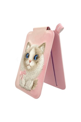 Nimmy Magsafe Stand Ve Kartlık Pink Ragdoll 3d Değiştirilebilir Parça Telefon Aksesuarı Arka Kapak