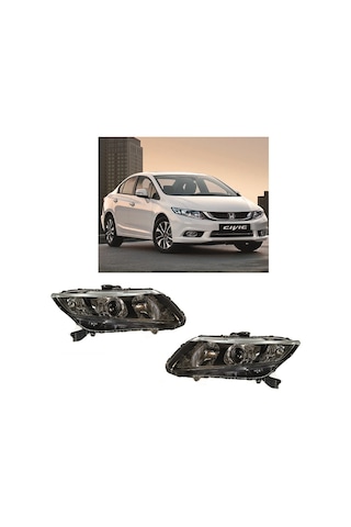 Honda Cıvıc Fb7 Sağ-sol Far Lambası Xenonlu Motorlu 2012-2015