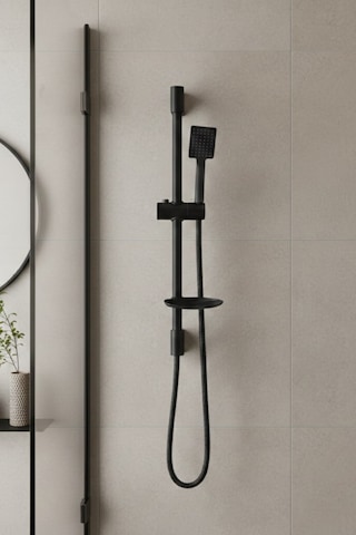 Stork Sürgülü Duş Seti, Duş Sistemi 42850 Siyah Siyah