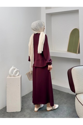 Mihran Butik Elite Model Modal Kumaş Kadın Alt Üst Takım Bordo