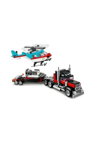 Flatbed Truck With Helikopter