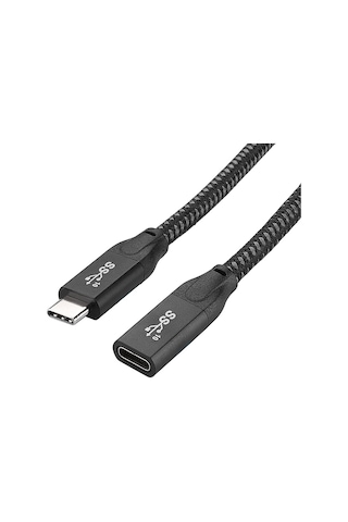 Geeroyoo Usb-c 3.1 Gen2 20gbps Hızlı Şarj Ve 4k Video Uzatma Kablosu 0.3m