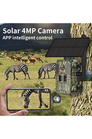 4g Solar Foto Kapan Kamuflaj Kamera Gps Ve Hayalet Kızılötesi