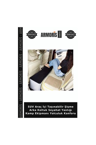 Suv Araç İçi Taşınabilir Şişme Arka Koltuk Seyahat Yastığı Kamp Ekipmanı Yolculuk Konforu