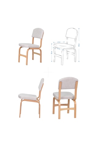 Vilinze Ege Sandalye Ve Bank Avanos Ahşap Açılır Mdf Mutfak Masası Takımı - 70x120 Cm Diğer