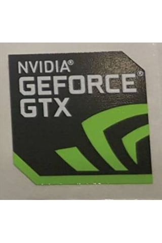 OEM Nvidia Geforce GTX Sticker Etiket D7