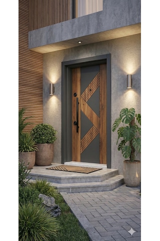 Ses Seri Si Elegance Güvenli K Kapisi Çeli K Kapi - Vi Lla Kapisi 209 X 106 X 92