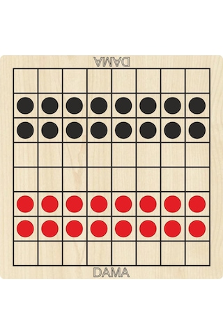 Ahşap Oyun Seti 6lı. Dama+3 Taş+9 Taş+bihar+surakarta+tic-tac-toe