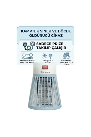 Kamptek Prize Takılan Uv Işıklı Sinek Ve Böcek Öldürücü Lamba - Elektrikli Voltaj Şoklu Sivrisinek Kovucu