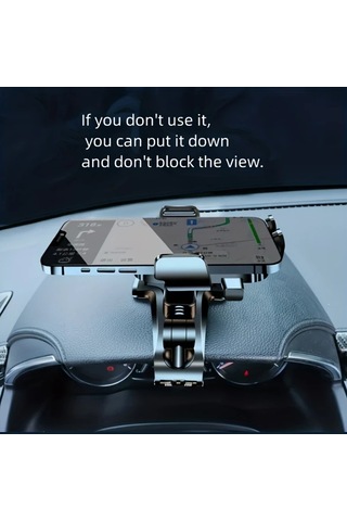 Boatshop1 Lcw Siyah 360 Derece Ayarlanabilir Araba Telefon Tutucu Kaymaz Silikon Tasarim Abs Malzeme Cesitli Araba Modelleri Icin Uyumlu
