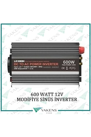 Lexron 600 Watt 12v Modifiye Sinüs İnverter Lexron