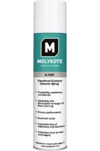 Molykote S-1002 Elektrik Kontak Temizleme Spreyi 400 ML Molykote S-1002 Elektrik Kontak Temizleme Spreyi 400 ML