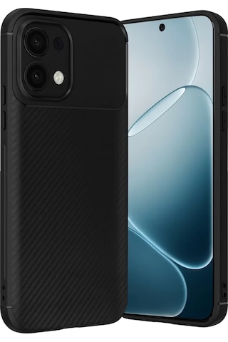 Newface Oppo A6 Pro 4g Auto Focus Karbon Kapak - Siyah