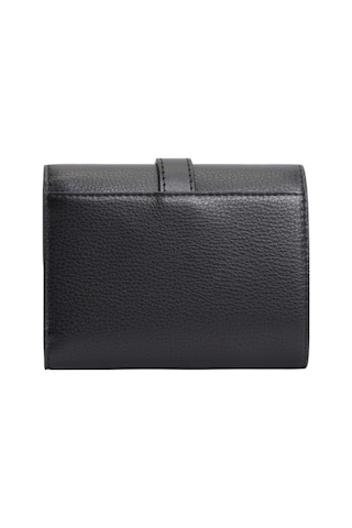 Tommy Hilfiger Th Buckle Trıfold Kadın Siyah Cüzdan - Aw0aw18936