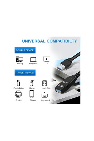 Hadron Hdx7561 Active Repeater Usb 3.0 Uzatma Kablosu - 5metre
