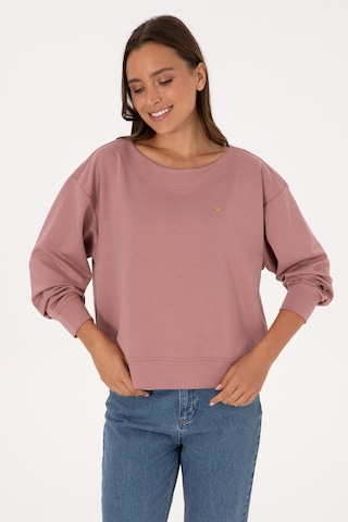 U.S. Polo Assn. Kadın Gül Kurusu Bisiklet Yaka Sweatshirt 50314210-VR221
