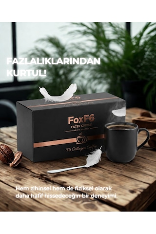 Foxf6 Fit Collagen Coffee Filter Kahve 30 Saşe Pratik Kahve