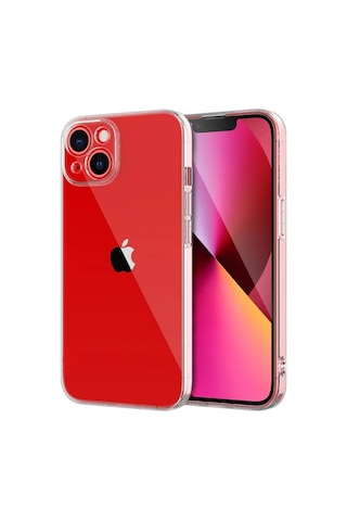 Ally iPhone Uyumlu 14 6.1inç Crystal Clear Kamera Korumalı Sert Pc Kılıf- 5775 Şeffaf