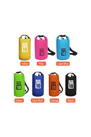 Konesam 30l Çift Askılı Su Geçirmez Çanta - 500d Pvc, Dayanıklı, Kayak, Rafting, Plaj İçin Mavi