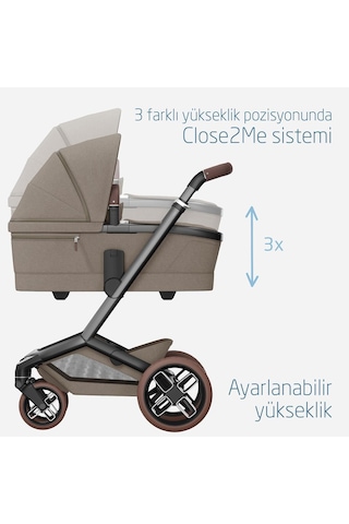 Maxi-cosi Fame Yatış Pozisyonu Ayarlanabilir Ekstra Geniş 0-9 Kg Portbebe Twillic Truffle