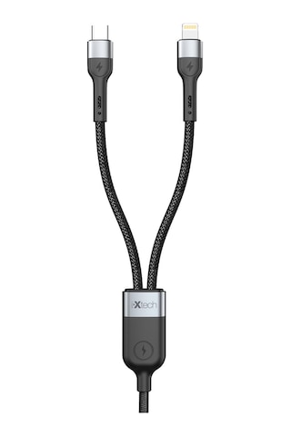 Ixtech Ix-uc018 Black İkisi Bir Arada Lightning Ve Type-c Şarj Ve Data Kablosu - Hızlı Şarj, Pd 60w Ve Dayanıklı Tasarım