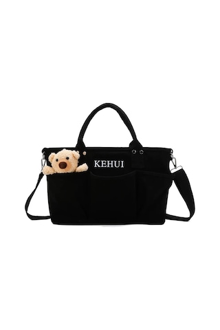 Geekyou Anne Bebek Çanta, Oxford Kumaş, Isı Yalıtımlı, Çoklu Bölmeli, Kol/omuz/çapraz Taşıma, Bebek Bakıma Uygun, Siyah