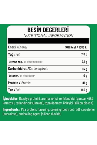 Fibrelle Bezelye Protein Çilek Aromalı 400 G