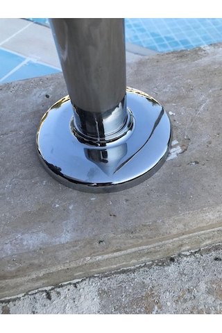 Yüzme havuzu beton merdiven iniş tutamağı 1220 mm AISI 316 KALİTE