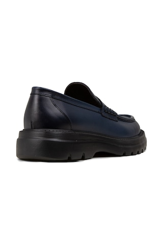 Deery Erkek Mavi Hakiki Deri Loafer Ayakkabı - 02006mmvıe01 Mavi